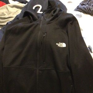North face lightweight fleece jacket hoodie